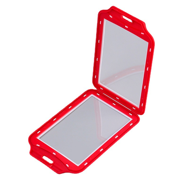 Vertical Badge Holder with Detachable Buckle Lanyard