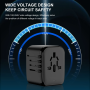 Universal Travel Adapter 212 Fast Charge – 5-Port USB-C & USB-A