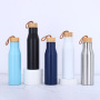 17oz Double Wall Cola Bottle with Wood Lid