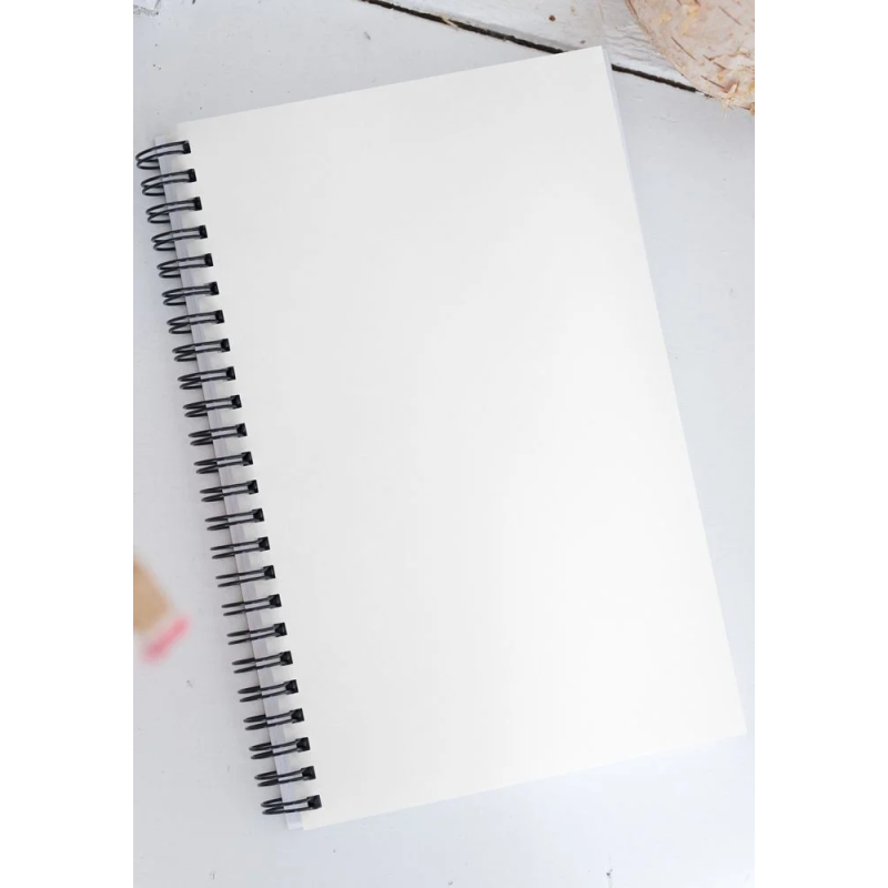 A5 Dot Grid Spiral Notebook – Thick Paper, Metal Binding, Custom Cover