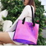 Custom Laser PVC Tote Bag, Eco-Friendly Heat-Pressed