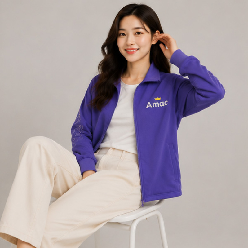 Women's Warm Fleece Zip Up Jacket Lightweight Casual Outerwear