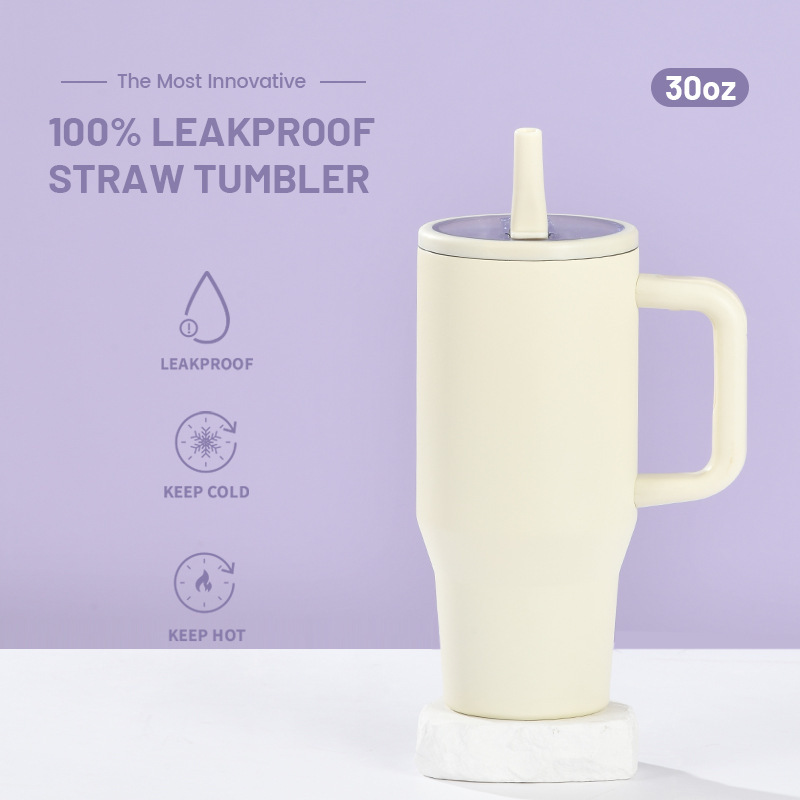 40oz Leakproof Insulated Straw Tumbler