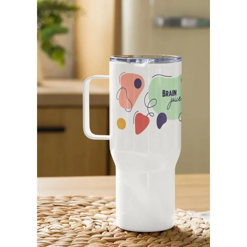 Insulated Travel Mug with Handle – Lightweight & Durable