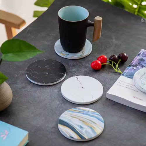 Handmade Jingdezhen Ceramic Coasters – Premium & Customizable