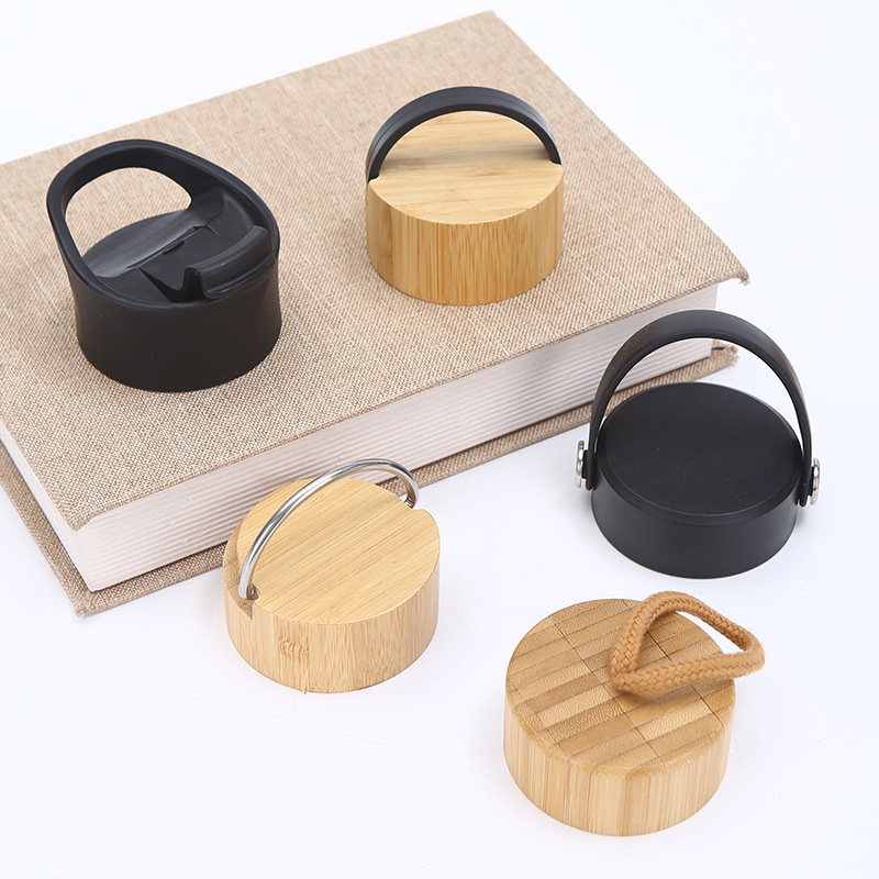 17oz Double Wall Bamboo Vacuum Water Bottle with Tea Infuser