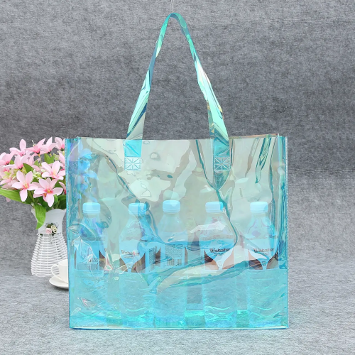 Custom Laser PVC Tote Bag, Eco-Friendly Heat-Pressed