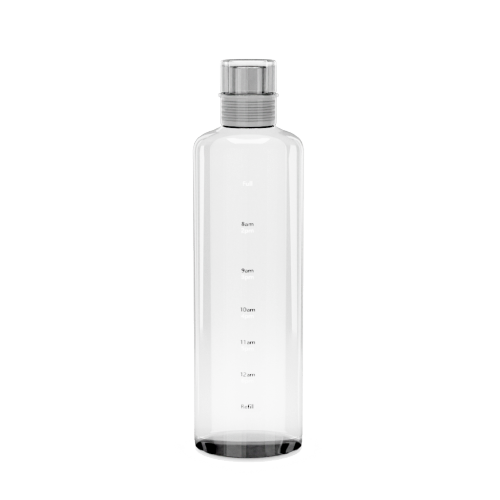 Personalized Glass Fruit Infuser Water Bottle with Scale