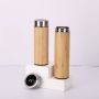 20oz Smart Bamboo Water Bottle with LED Temp & Tea Infuser