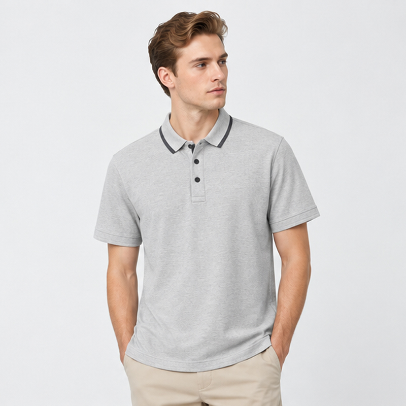 Wholesale Custom Logo Sports Polo Shirt 165GSM Pique Mesh