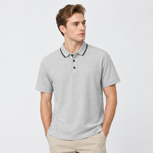 Wholesale Custom Logo Sports Polo Shirt 165GSM Pique Mesh