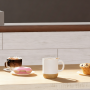Ceramic Cork Mug with Lid - Insulated Coffee Cup