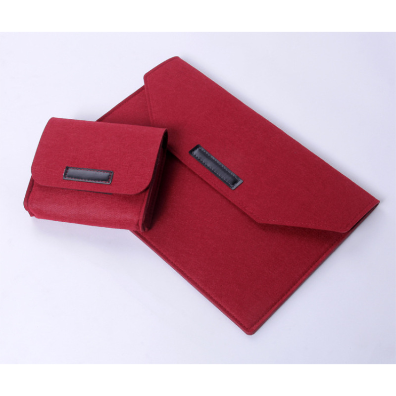 16 Inch Felt Laptop Sleeve - Eco-Friendly Dual Pocket