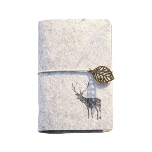 Customizable Felt A5 Notebook - Eco-Friendly Diary