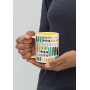 Vibrant Multicolor Custom Ceramic Mug - 300ml