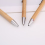 Eco-Friendly Bamboo Retractable Ballpoint Pen - Smooth & Refillable