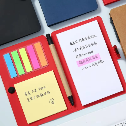 Custom Eco-Friendly Sticky Note Set with Index Tabs