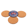 Natural Cork Round Insulated Coasters - Eco, Heat Resistant