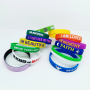 Custom Printed Silicone Wristband - 1 Color Imprint