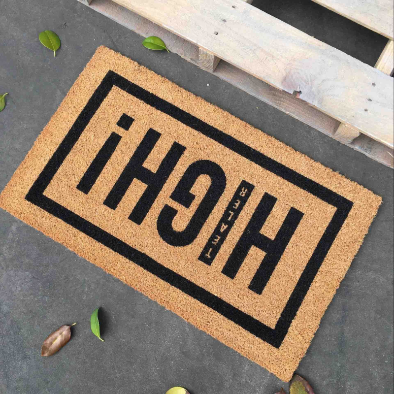 Custom Natural Coir Doormat - Eco-Friendly Outdoor Heavy Duty