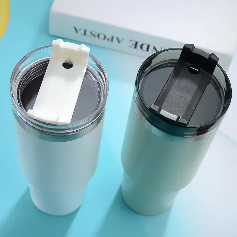 30oz Stainless Steel Travel Tumbler with Straw, Insulated