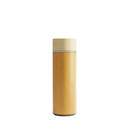 17oz Double Wall Bamboo Vacuum Water Bottle with Tea Infuser 17oz Double Wall Bamboo Vacuum Water Bottle with Tea Infuser