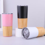 20oz Bamboo Shell Tumbler, 304 Stainless Steel Insulated