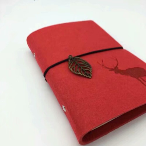 Customizable Felt A5 Notebook - Eco-Friendly Diary