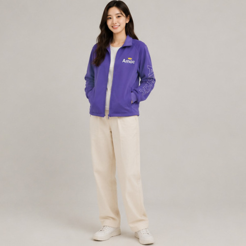 Women's Warm Fleece Zip Up Jacket Lightweight Casual Outerwear