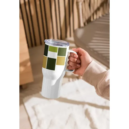 Insulated Travel Mug with Handle – Lightweight & Durable