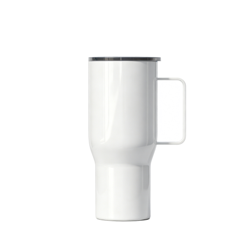 Insulated Travel Mug with Handle – Lightweight & Durable