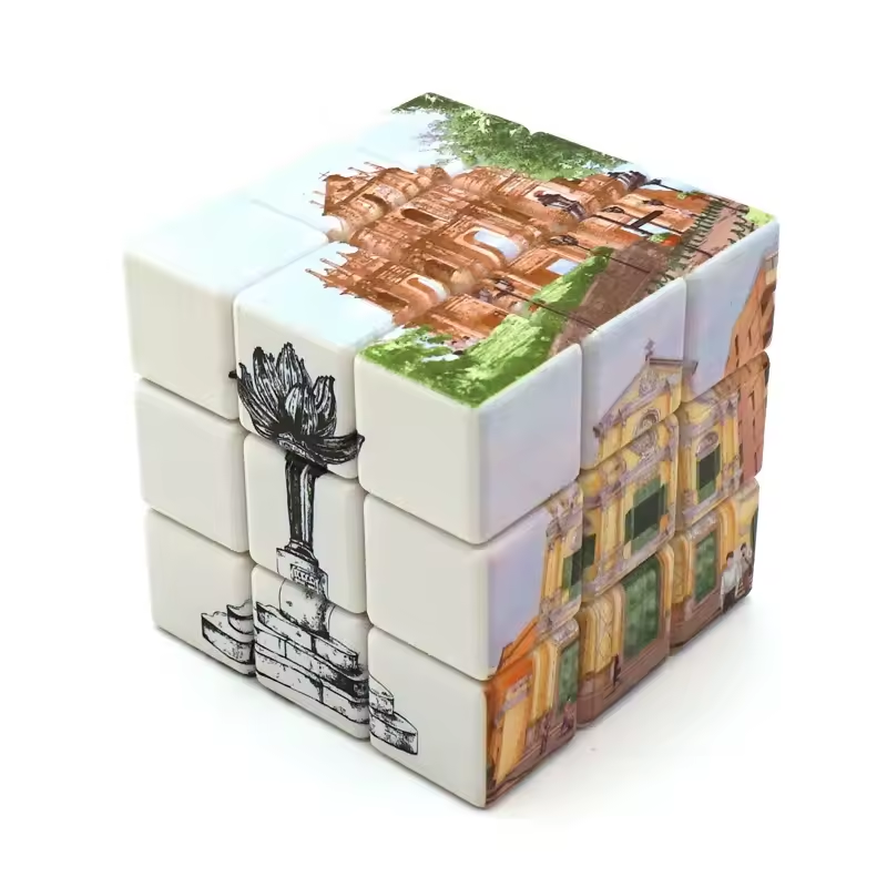 Classic Rubik's Cube 3x3 Puzzle with Solution Guide