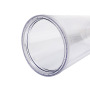 24oz Double Wall Plastic Clear Insulated Reusable Tumbler