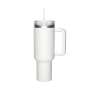 40 oz Insulated Stainless Steel Tumbler with Handle & Straw