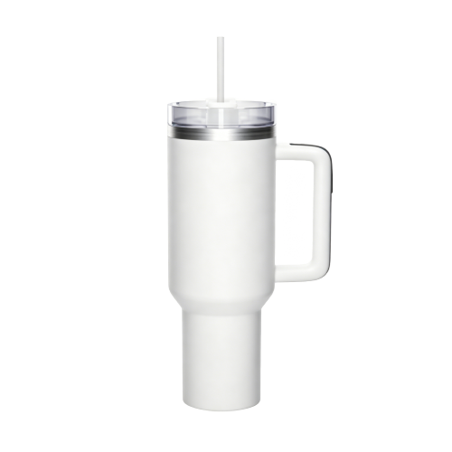 40 oz Insulated Stainless Steel Tumbler with Handle & Straw 40 oz Insulated Stainless Steel Tumbler with Handle & Straw