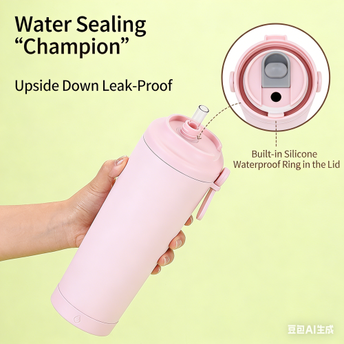 Magnetic Handle Travel Mug - Ceramic Coated, Insulated, 830ml