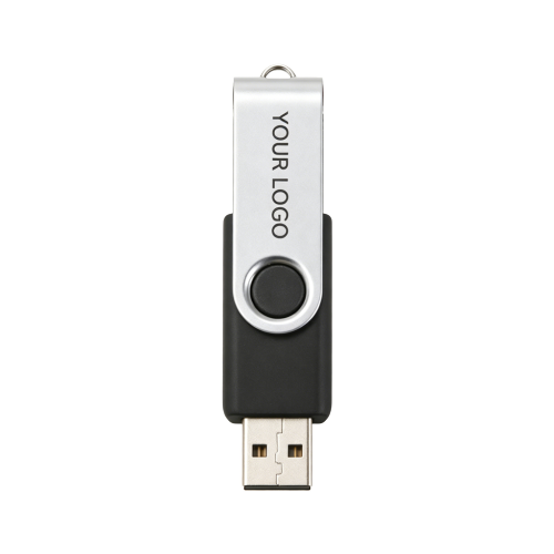 Custom Logo Swivel USB Flash Drive - 8GB-64GB