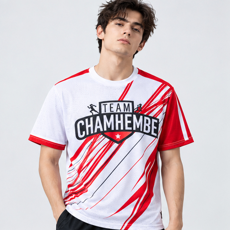 Unisex Check Cotton Running T-Shirt Short Sleeve Crew Neck