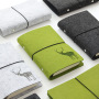 Customizable Felt A5 Notebook - Eco-Friendly Diary