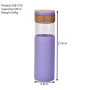 BPA-Free Glass Water Bottle with Silicone Sleeve & Fruit Infuser