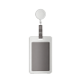 Multifunctional PP ID Badge Holder with Retractable Reel