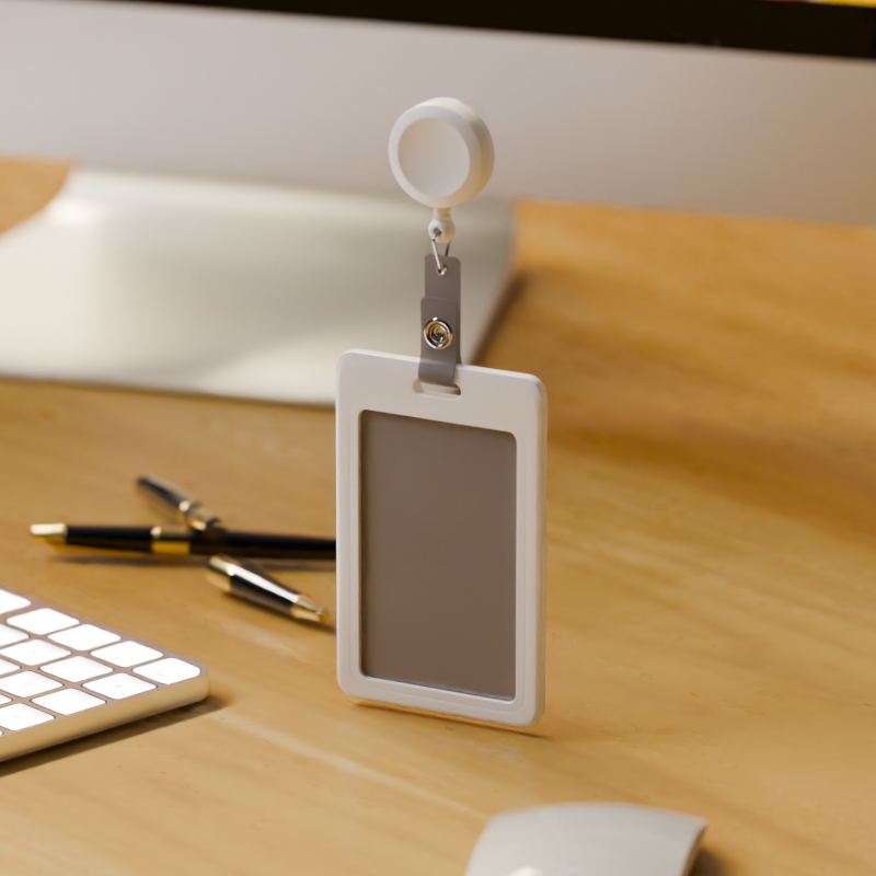 Multifunctional PP ID Badge Holder with Retractable Reel