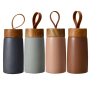 10oz Stainless Steel Vacuum Thermos Cup with Wood Pattern