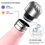 17oz Stainless Steel Insulated Water Bottle