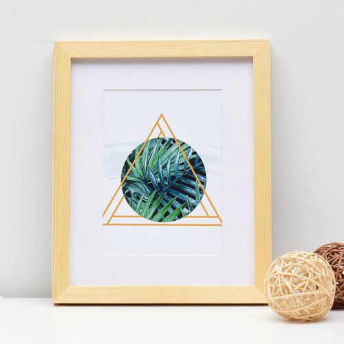 Eco-Friendly Solid Wood Photo Frame 10x8 Inch Rustic Decor