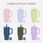 40oz Leakproof Insulated Straw Tumbler