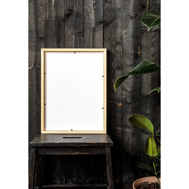 Eco-Friendly Solid Wood Photo Frame 10x8 Inch Rustic Decor