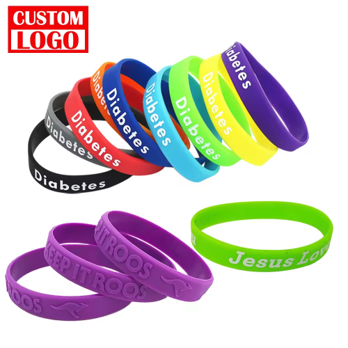 Custom Printed Silicone Wristband - 1 Color Imprint