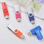 Custom Logo Swivel USB Flash Drive - 8GB-64GB