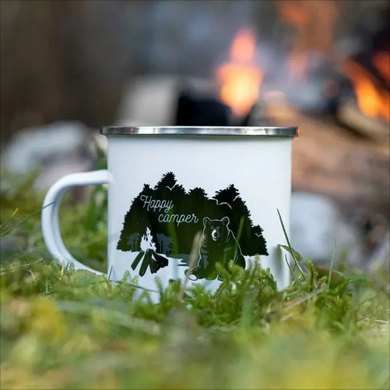 Enamel Camping Mug – Durable & Lightweight Outdoor Cup